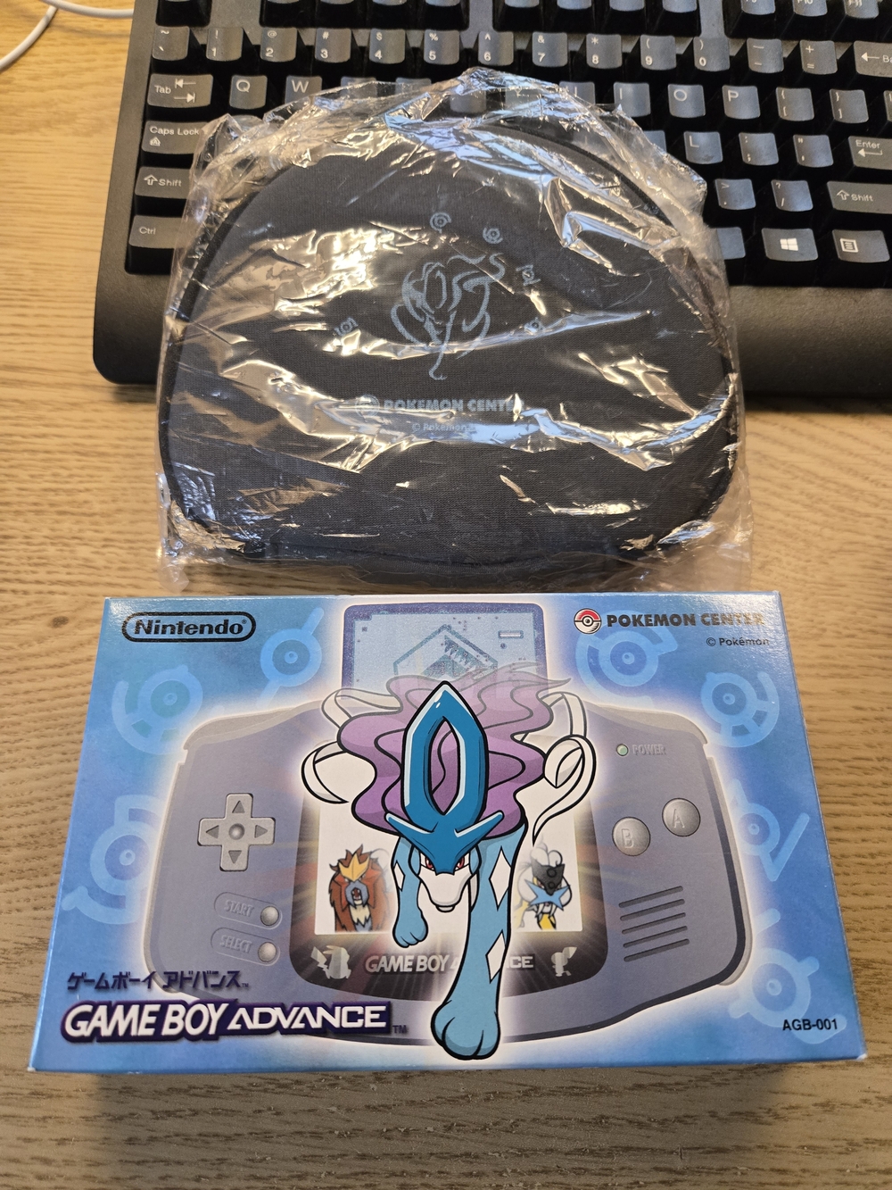 *rare* Nintendo Pokémon Center Suicune Limited Edition Game Boy Advance Console